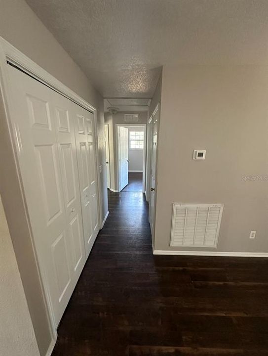 Laundry room doors to hallway