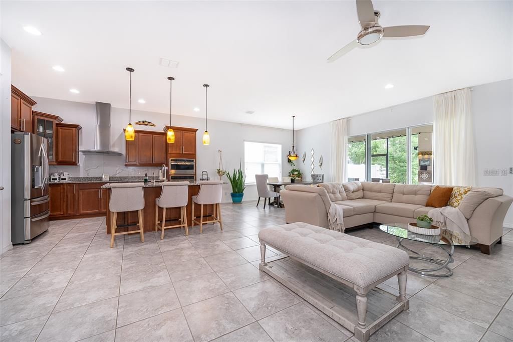 Kitchen and Living Area