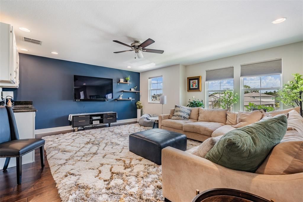 Bonus loft area with wet bar