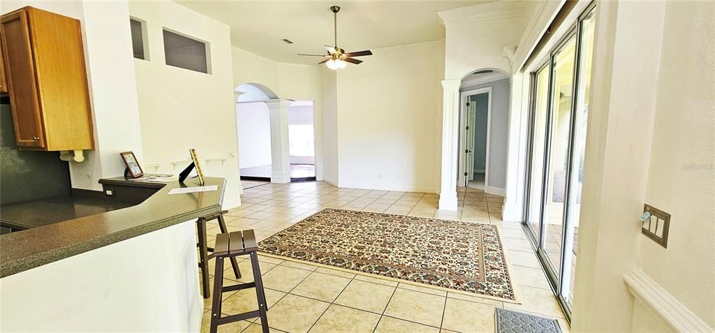 High Ceilings in the Family Room