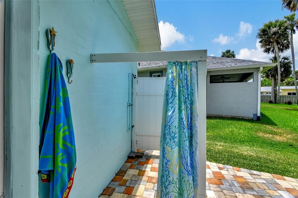 outdoor shower