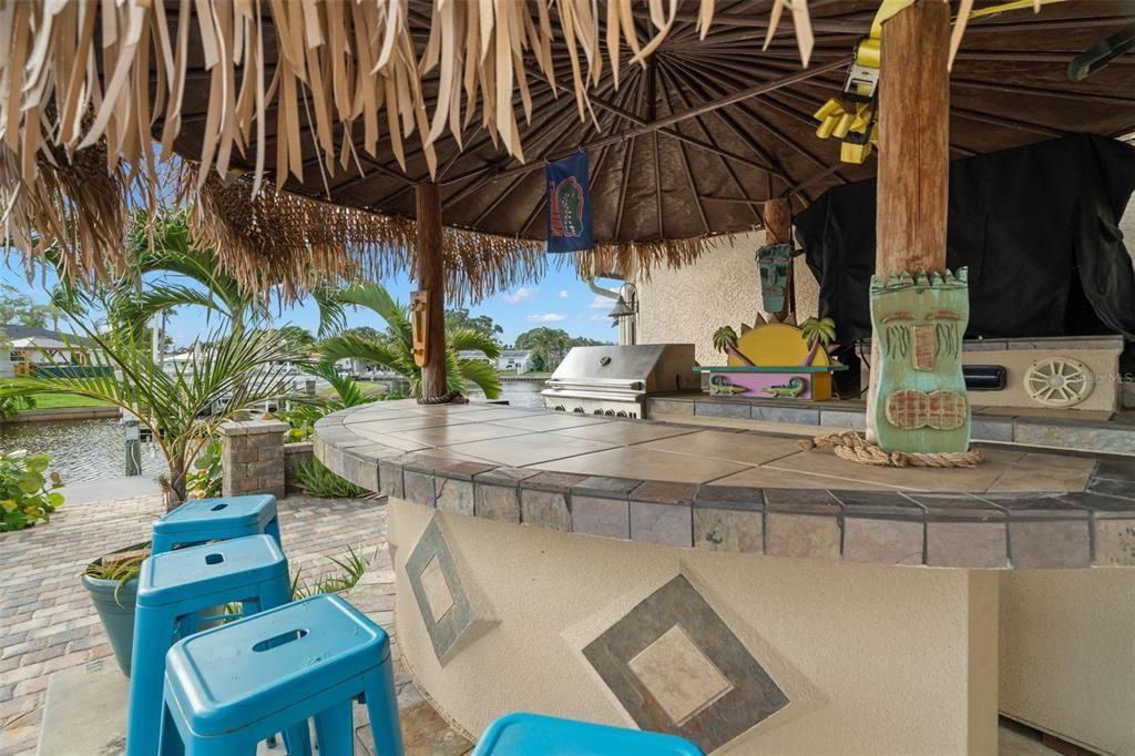 Cabana/Tiki Bar and Outdoor Kitchen