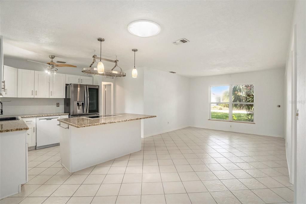 Kitchen and Living Room