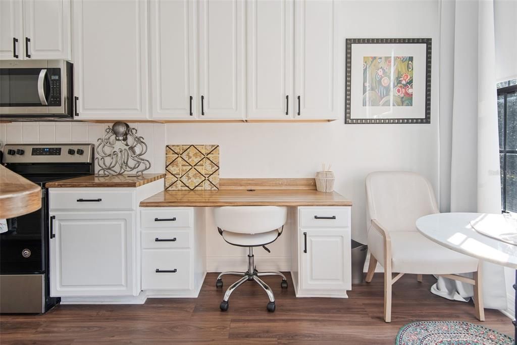 Desk in Kitchen