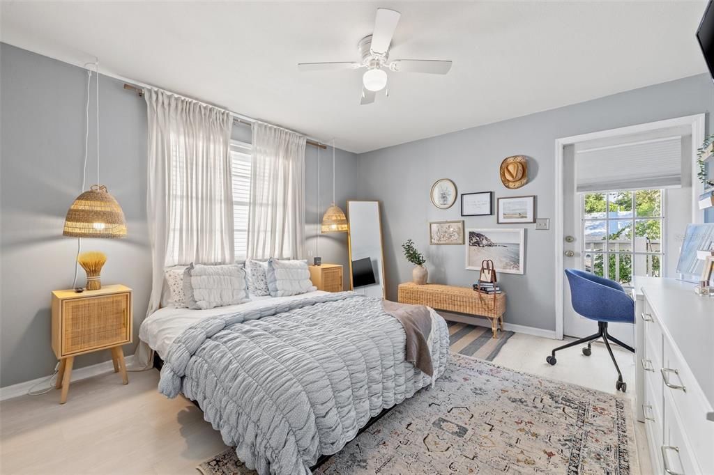 Primary Bedroom with Balcony