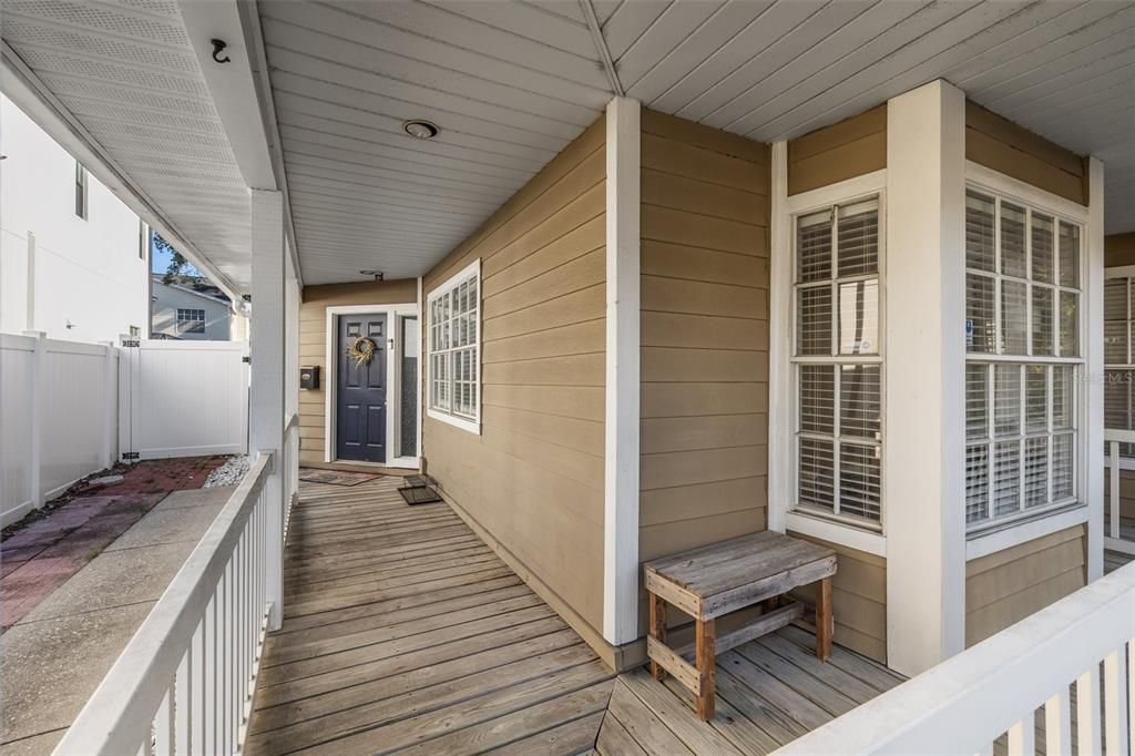 Oversized Covered Front Porch