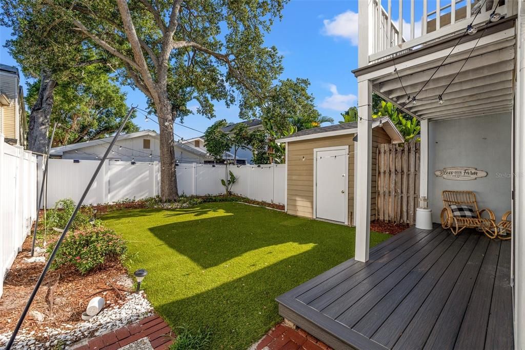 Fully Fenced Backyard