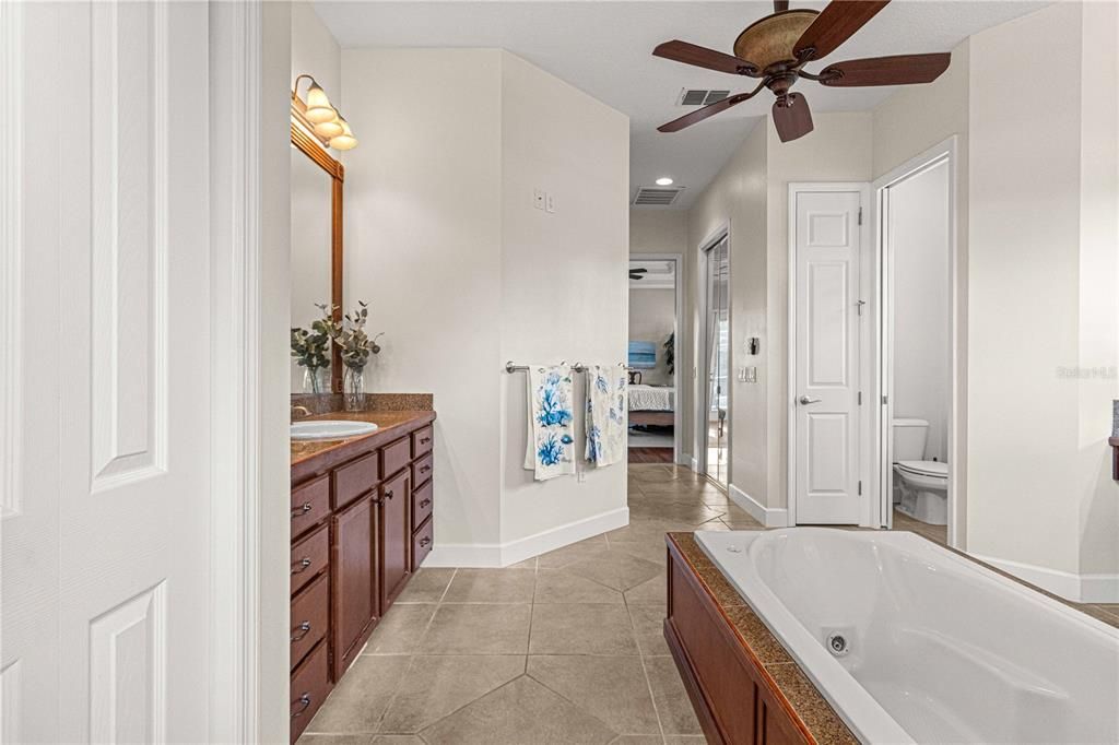 Double-Entry Shower in Primary Bathroom