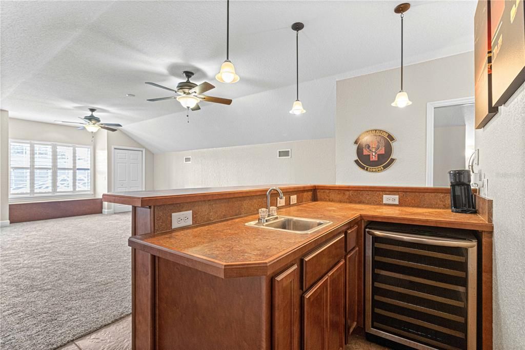 Bonus Room and Wet Bar