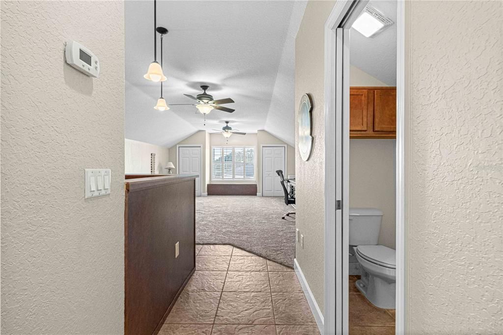 Upstairs Bonus Room and Guest Bathroom 1