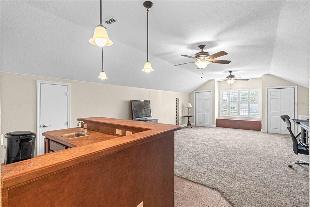 Bonus Room and Wet Bar