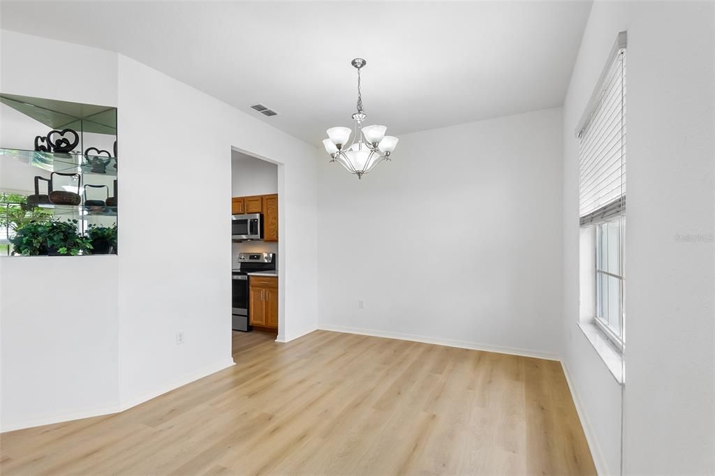 Virtually staged- dining room