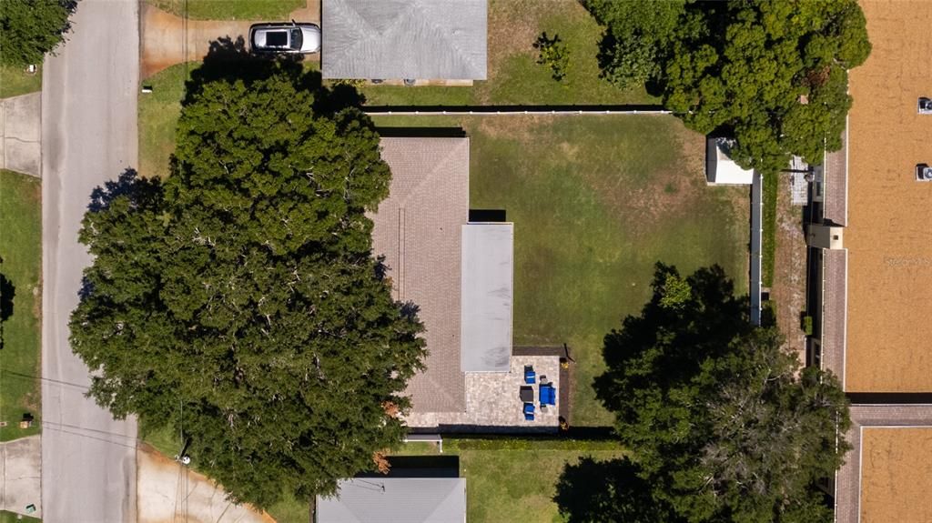 Plenty of room for a pool in the fenced, private backyard