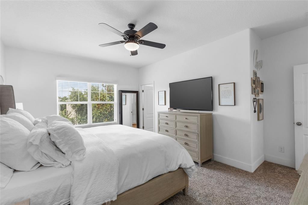 Another view of the master bedroom. All bedrooms have new carpet with 8lb carpet padding!