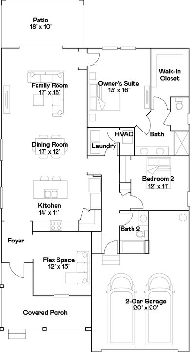 Active With Contract: $401,925 (2 beds, 2 baths, 1783 Square Feet)