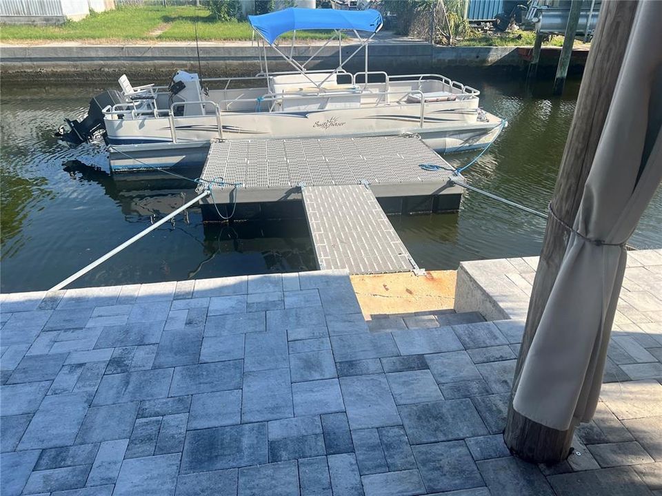 Floating Dock & Pontoon & New Pavers