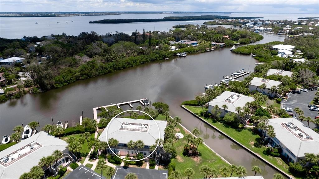 AERIAL VIEW OF YOUR BUILDING & BISHOP'S BAYOU