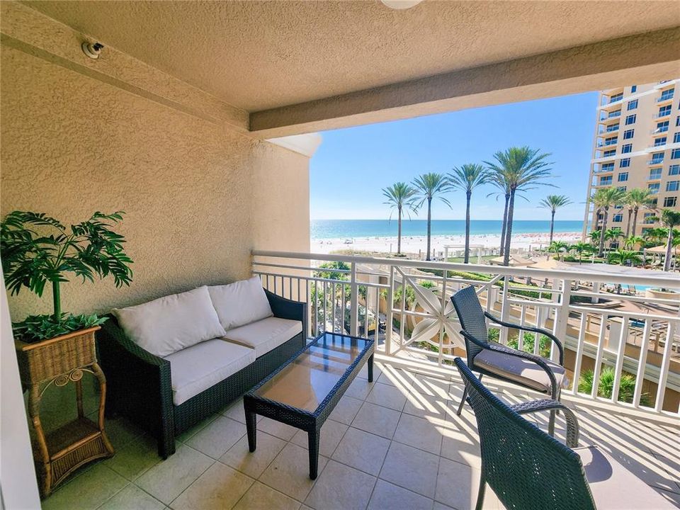 BALCONY OFF LIVING ROOM BEACH VIEW