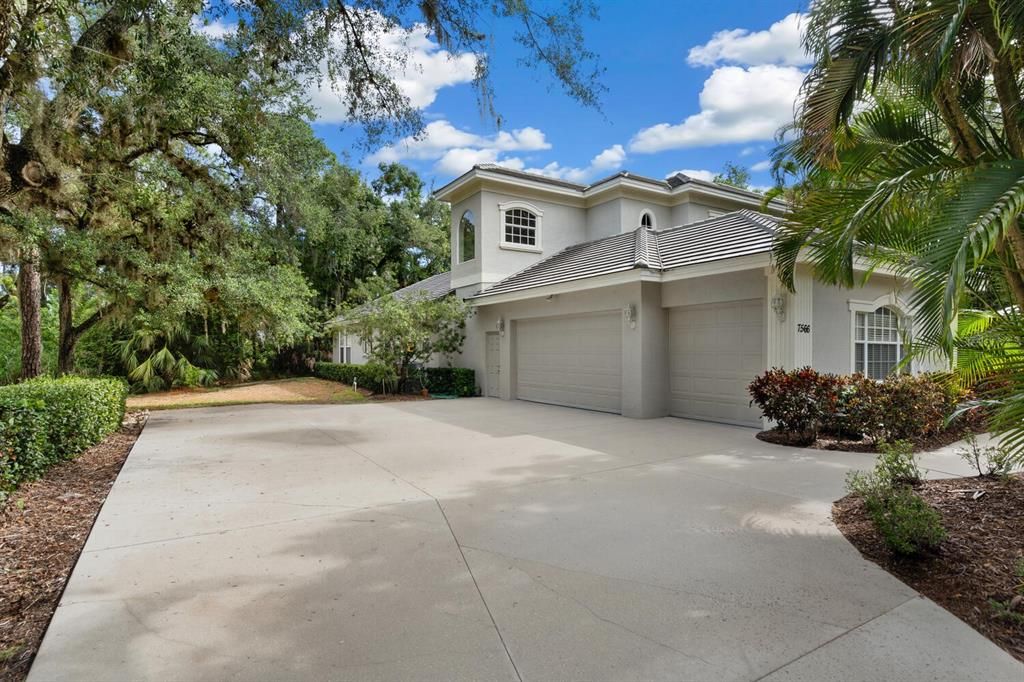 3 car side entry garage