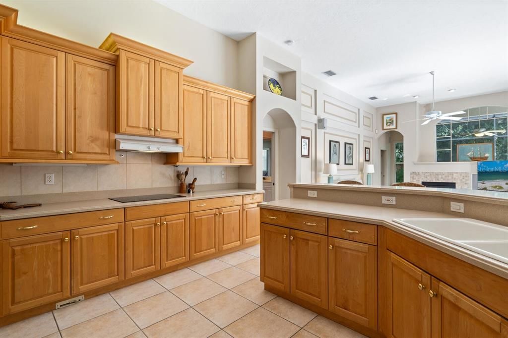 Kitchen toward family room