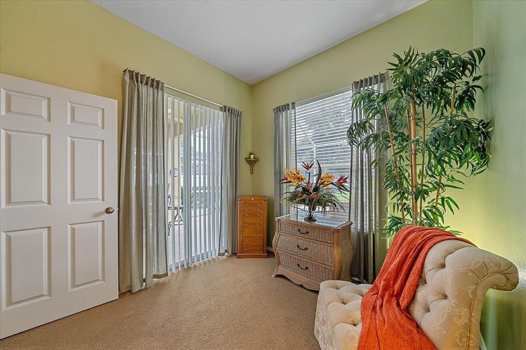 Sitting area in master Bedroom