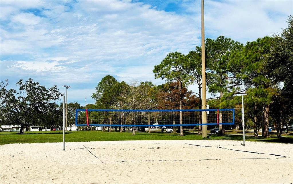 Neighborhood sand volleyball courts