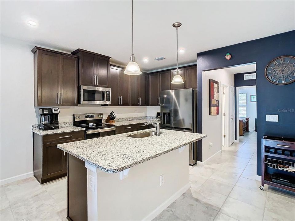 Kitchen with upgraded cabinetry