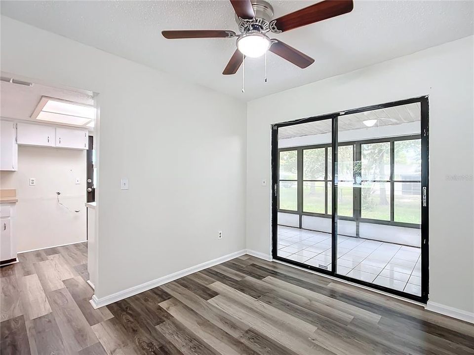 Sliding Door Entrance out the Lanai