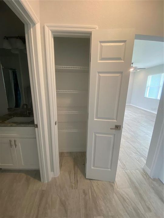 Hall linen closet