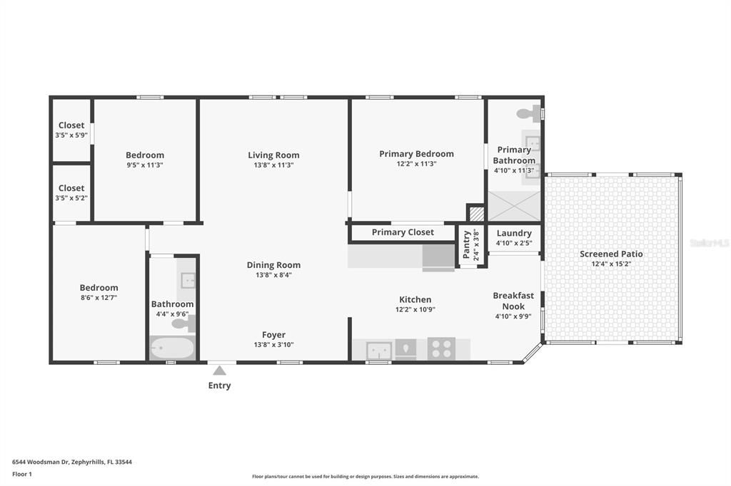 Active With Contract: $290,250 (3 beds, 2 baths, 1196 Square Feet)