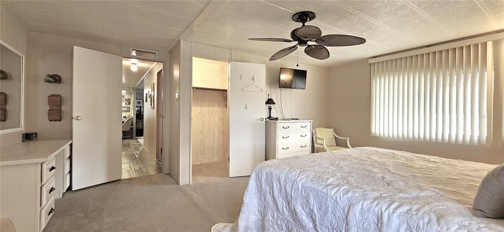 Master includes ceiling fan, walk-in closet, en suite bathroom