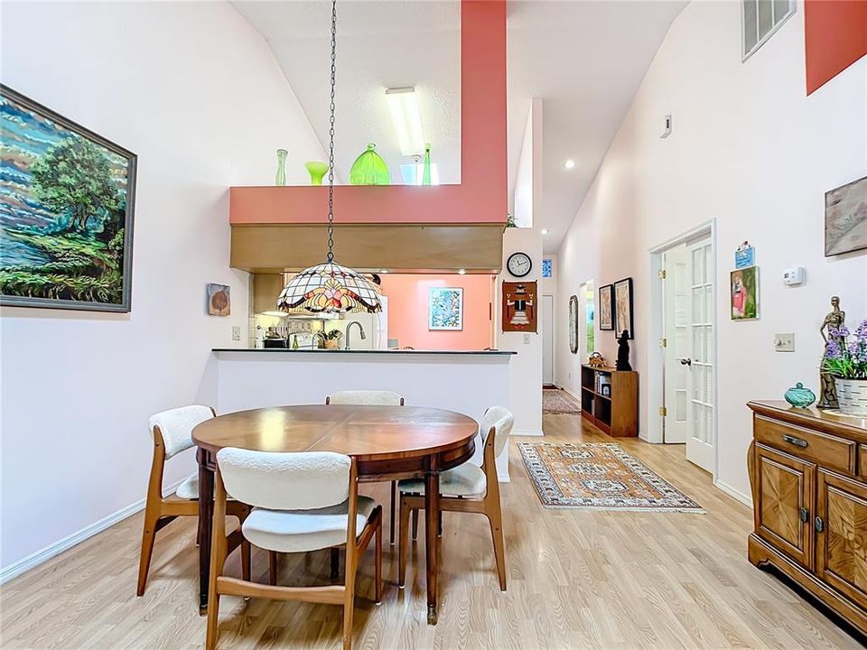 Dining area, view toward kitchen