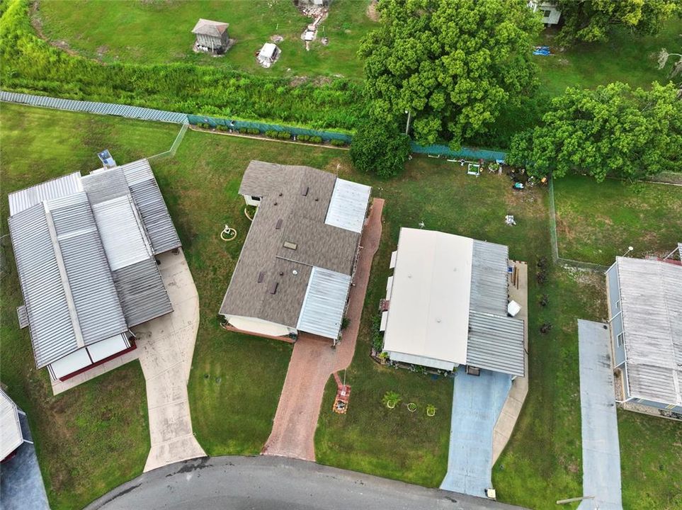 Florida room and office are under the shingle roof.