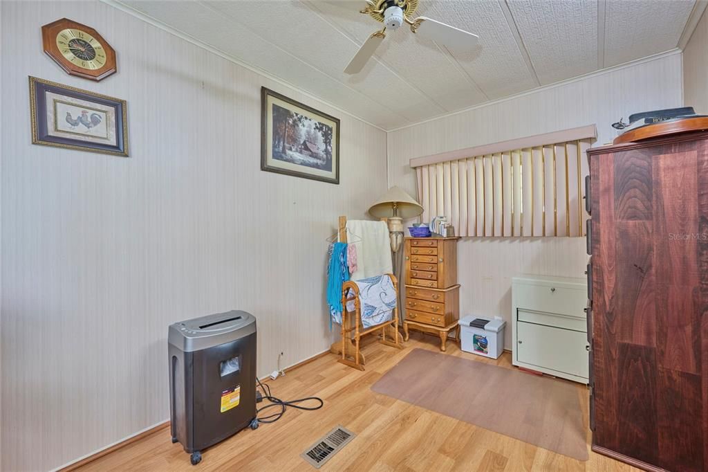 Private office/den is located off the master bedroom