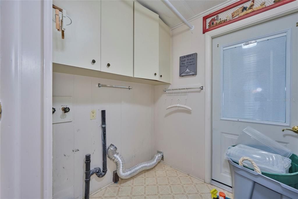 Indoor laundry room