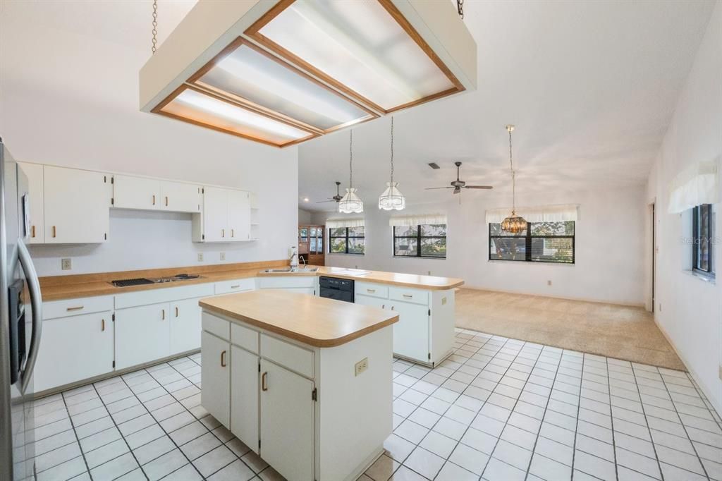 Lots of counter space and cabinets