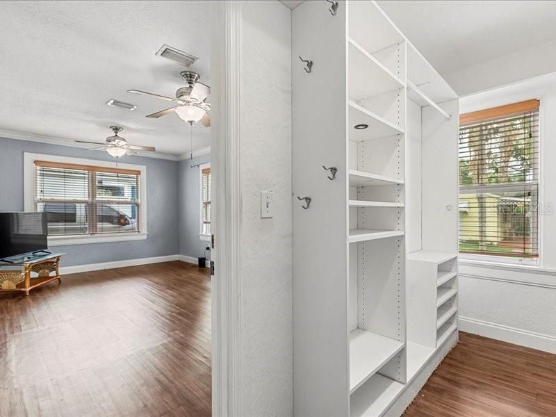 Kitchen with French Doors leading to the Patio Deck and Backyard