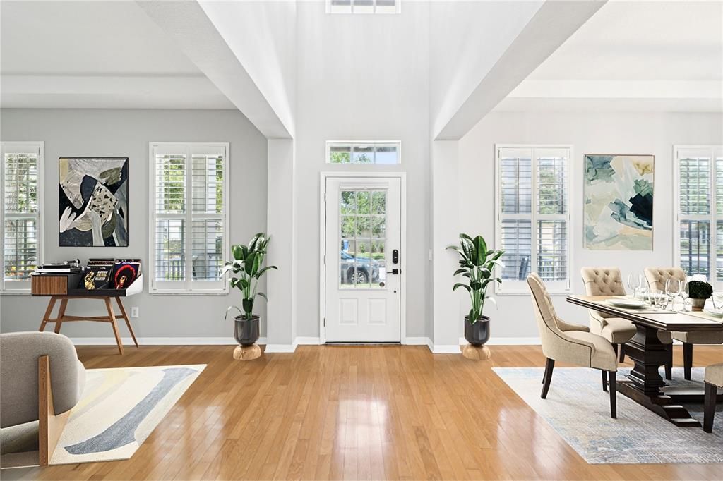 Large Main Living Area With Soaring Ceilings