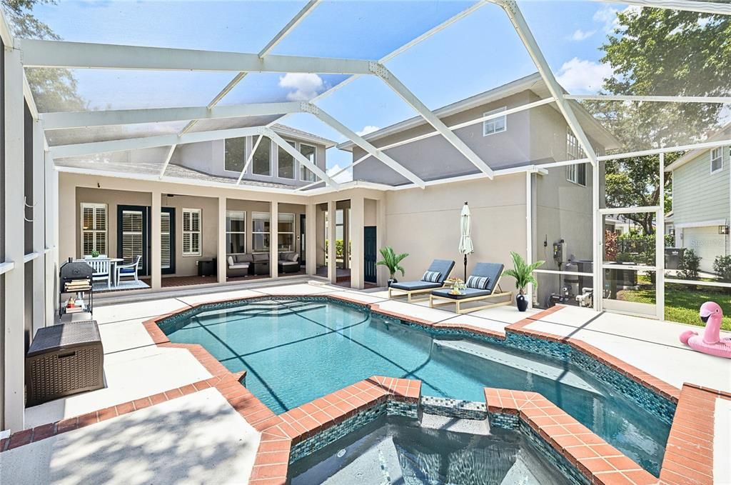 Pool Spa and Lanai View 1