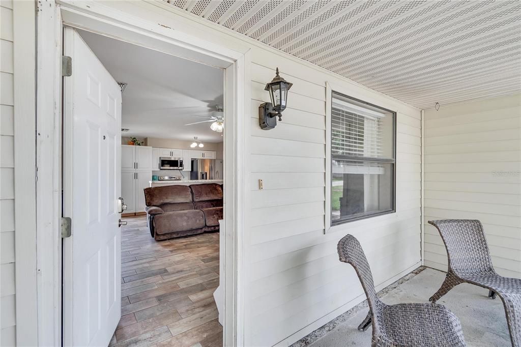 Front Door Entrance into Family  Room