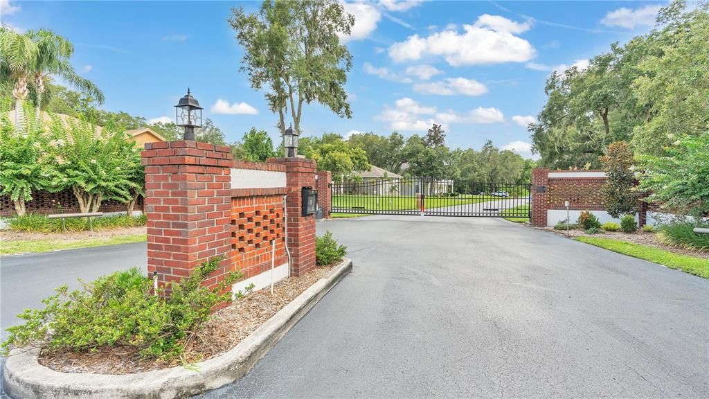 Millbrook Oaks Gated Entrance