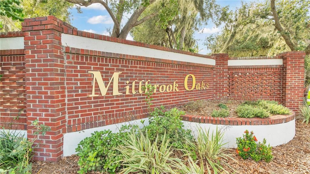 Millbrook Oaks Gated Entrance