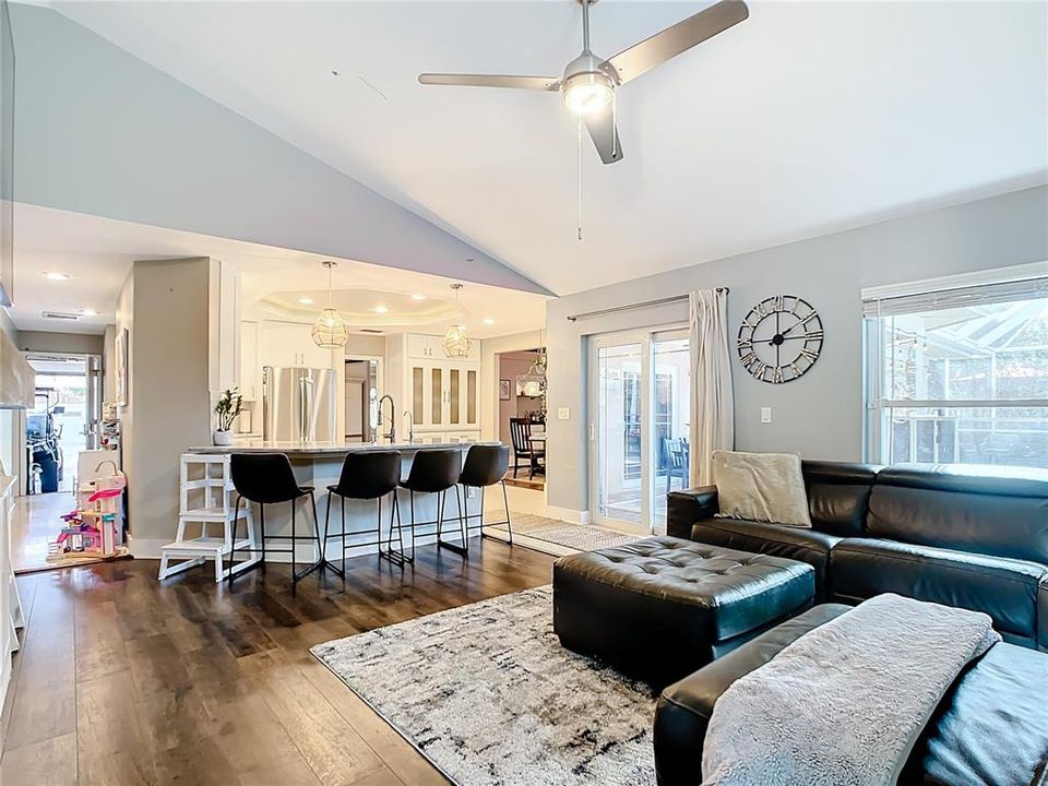 Family room kitchen combo