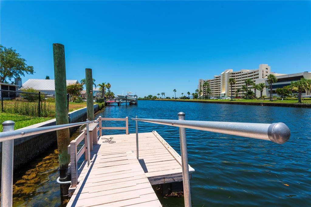 Gangway to floating dock.