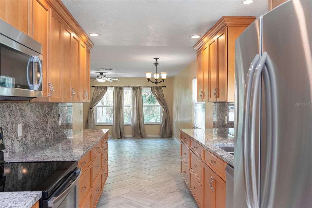 Kitchen Dining and into Living Room