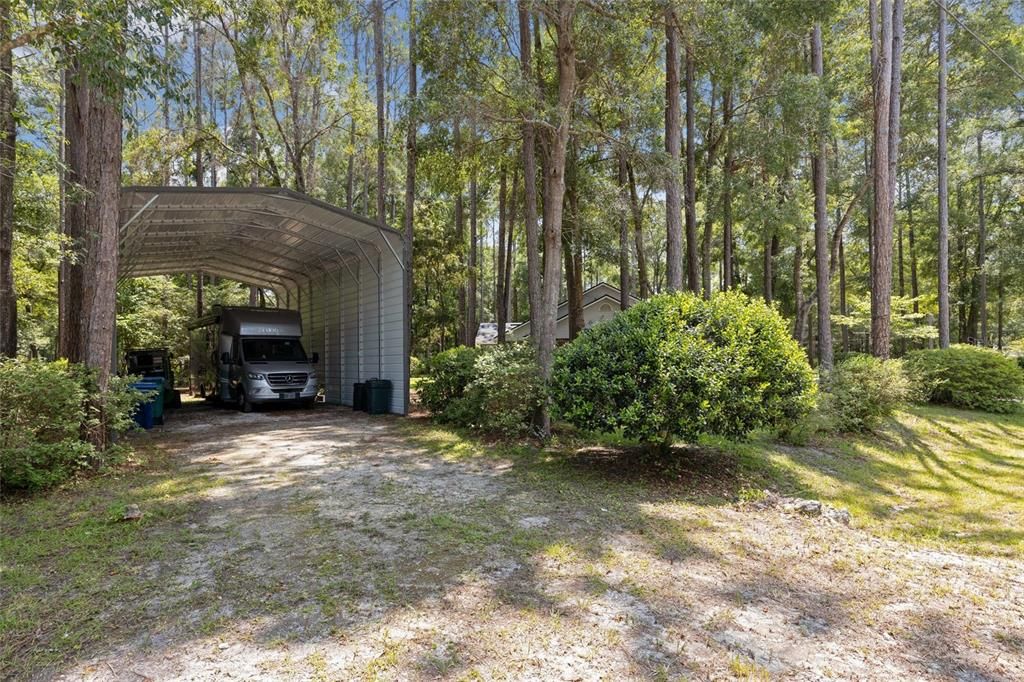 RV CARPORT WITH HOOKUPS