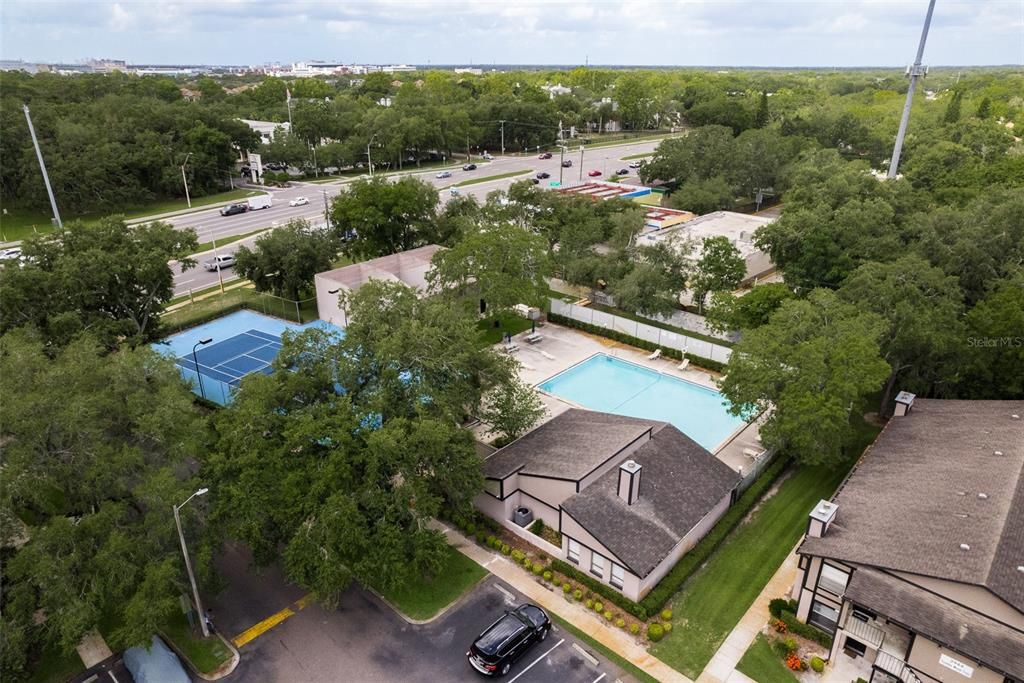 Pool and Tennis Court