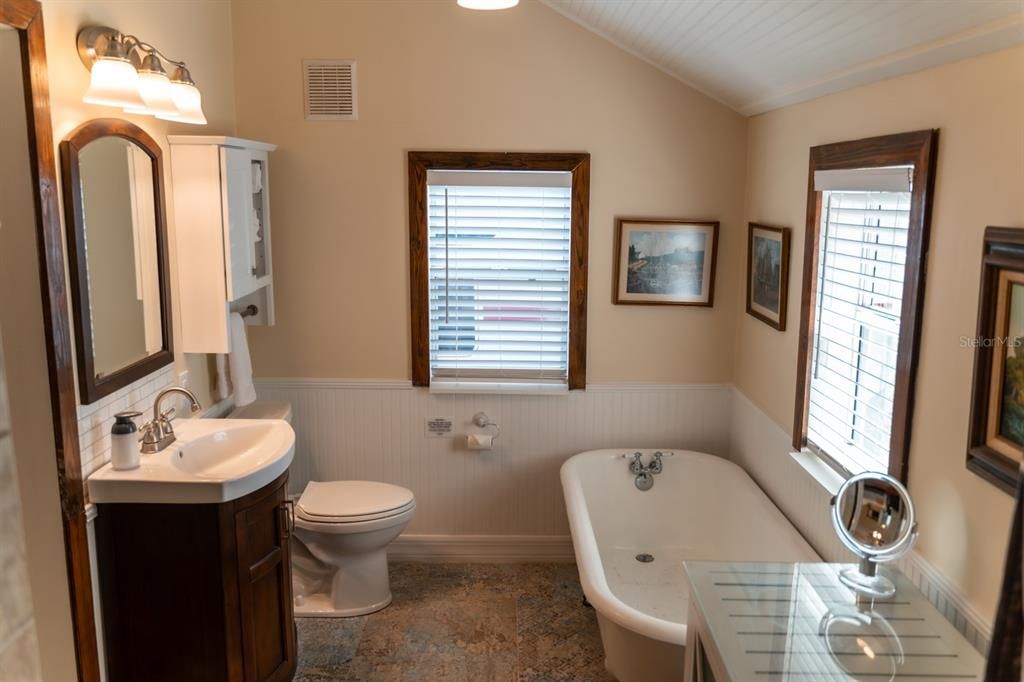 Primary Bathroom with Claw Tub