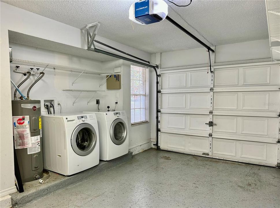 Laundry in Garage