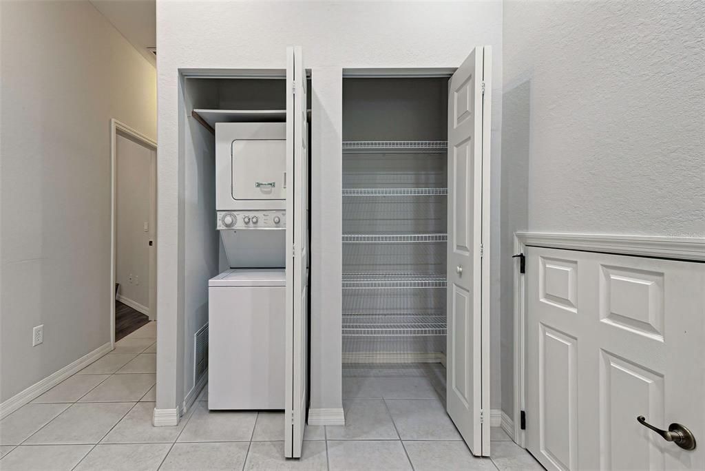 WASHER/DRYER & PANTRY AREA